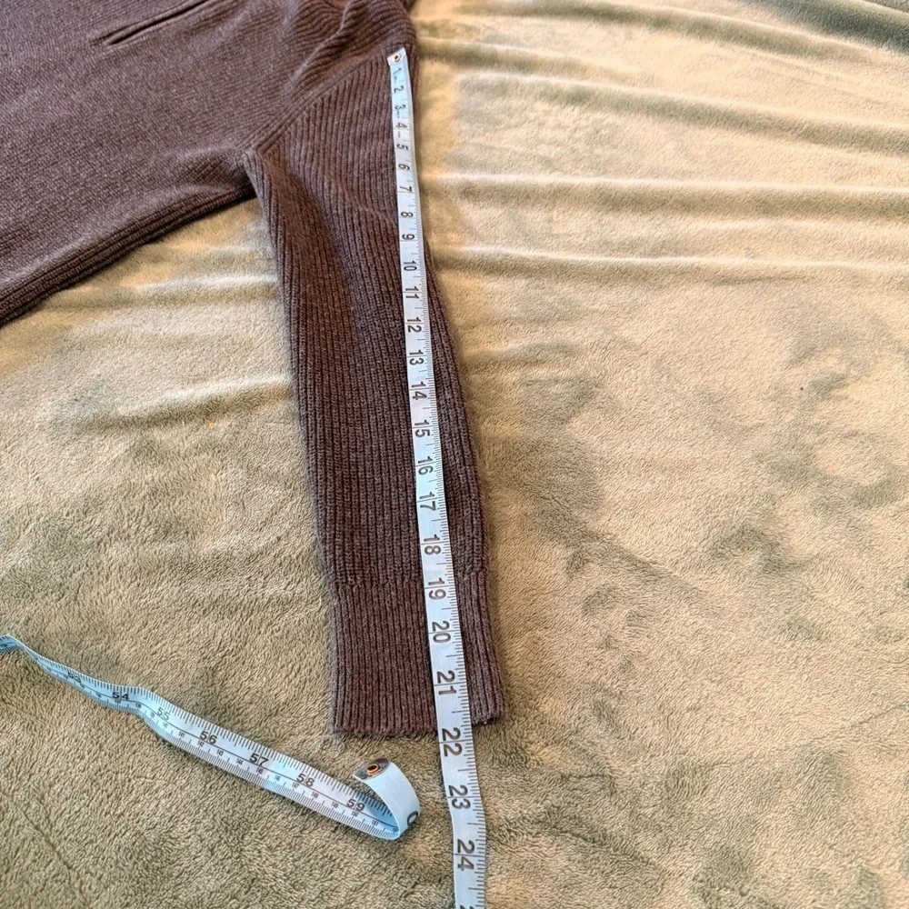 Michael Kors Dark Gray Zip-Up Sweater med